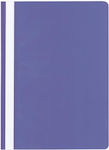 Kangaro Folder with Transparent Cover and PP Clip Purple