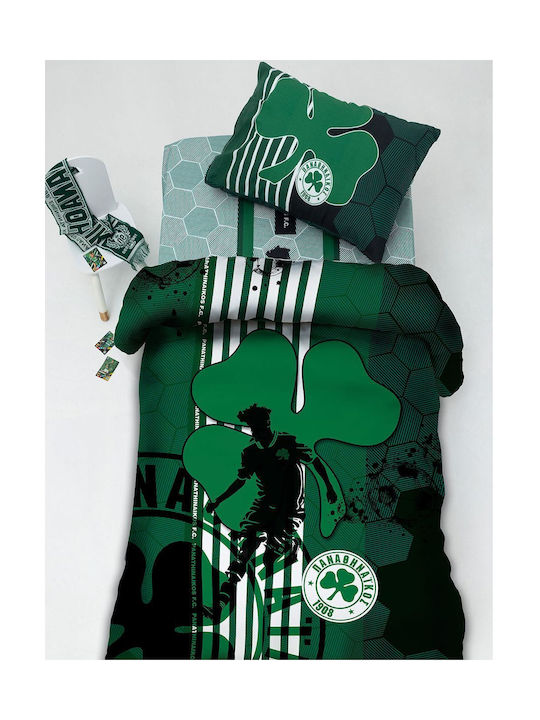 Palamaiki Σετ Μονά Panathinaikos F.c. Πρασινο 170x260cm Palamaiki Σετ Μονά Panathinaikos F.c. Πρασινο 170x260cm