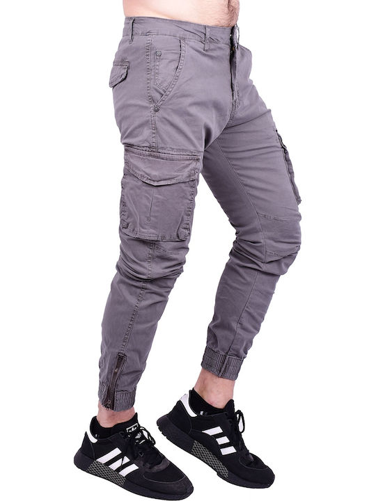 Pantaloni cargo din material textil gri Gri Gri Gri