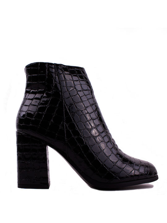 Women's Croco Ankle Boots g7642 OEM BLACK