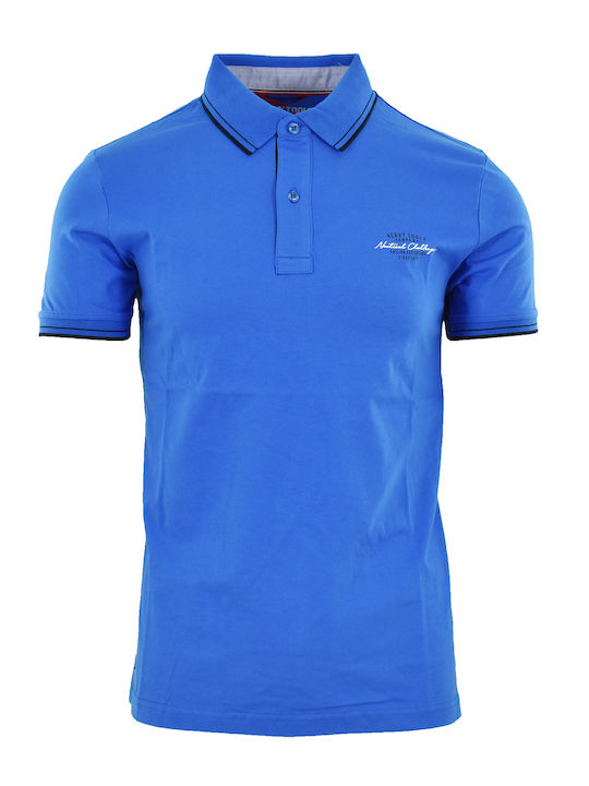 Heavy Tools Polo Short Sleeve Blue DONALD C7S22207BU BLUE