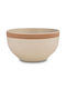 Nava Salatieră Ceramică Bej 14x14x7.5cm 1buc