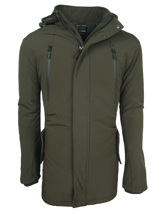 DOUBLE80556 Jacke in Übergröße (große Größen) Khaki