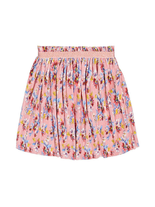 Garcia Jeans Φούστα Floral Pleated Skirt B14909-2862 Ροζ Κορίτσι