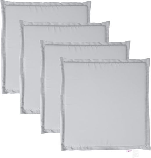 vidaXL Pernă Scaunului De Grădină Waterproof Gri Deschis 4 Buc 45x45 Cm