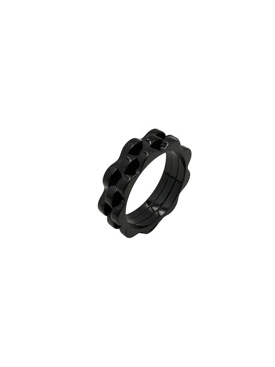 Stahl-Schwarzer Ring 7mm 1 Stück