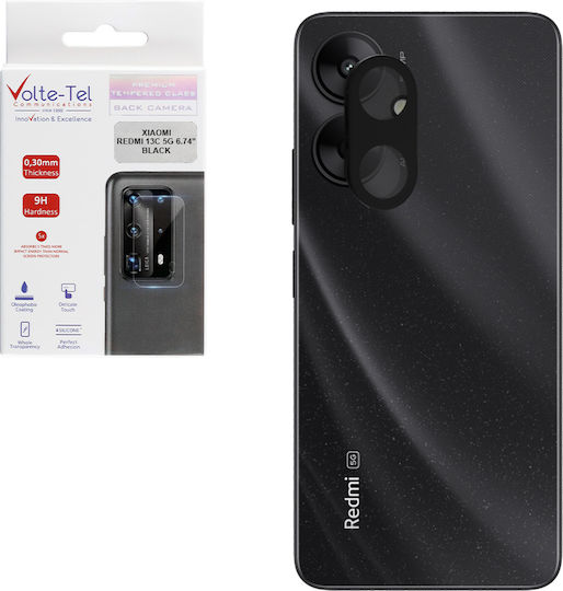 Volte-Tel Camera Protection Tempered Glass Black for the Xiaomi Redmi 13C 5G