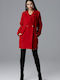 Figl Women's Coat with Buttons Red