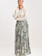 Figl Maxi Skirt in Green color