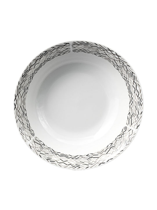 Ankor Salatschüssel aus Porzellan Gray 23cm 1Stück