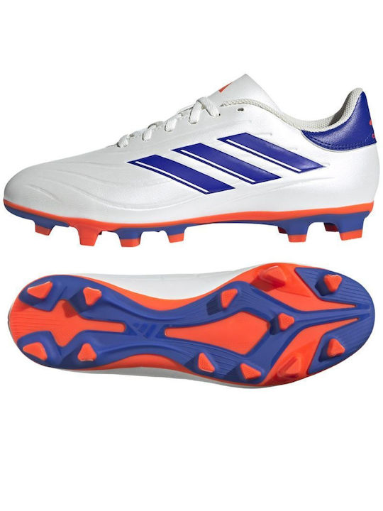 Adidas FxG Χαμηλά Ποδοσφαιρικά Παπούτσια με Τάπες Λευκά