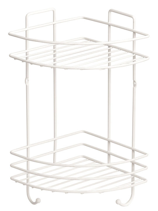 Metalife An der Wand montiert Badezimmerregal Metallisch 18x18x32.5cm