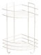 Metalife An der Wand montiert Badezimmerregal Metallisch 18x18x32.5cm