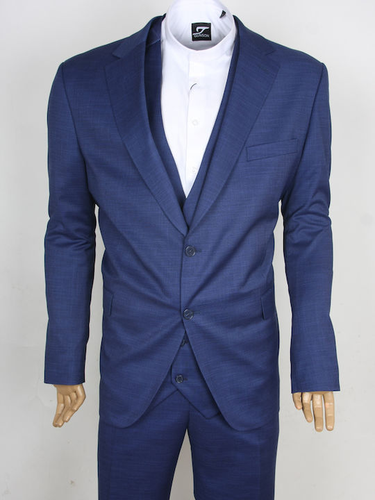 Herrenanzug mit Weste Blue