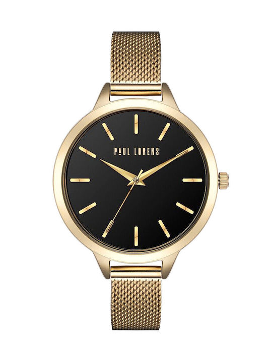 Paul Lorens Uhr mit Gold Metallarmband