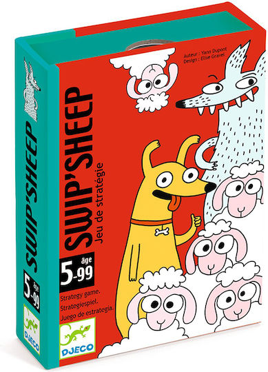 Επιτραπέζιο Παιχνίδι SwipSheep για 3-5 Παίκτες 5+ Ετών Djeco