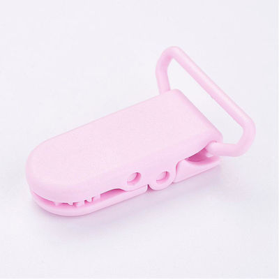 Clip Pacifier made of Plastic Pink