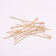 Metallic Grana for Jewelry Golden 5cm. Set 100pcs