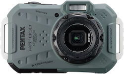 Pentax WG-1000 Kompakte Kamera 16MP Optischer Zoom 4x mit Bildschirmgröße 2.7" Grün