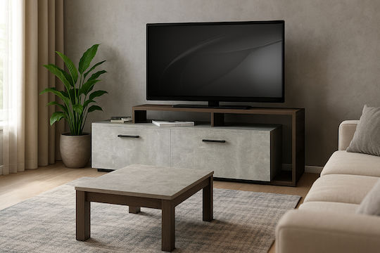 Polihome TV Stand Gray 170x40x53cm
