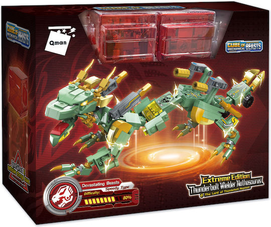 Qman Τουβλάκια Mechanical Beasts, The Thunderlord, Notosaurus για 6+ Ετών