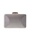 Classy Evening Linen Bag Gray