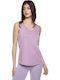 Damen Sport Bluse Ärmellos Lilac