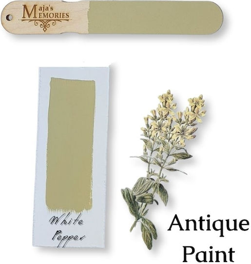 Antike Patina-Effektfarbe Maja's Erinnerungen 150ml Weißer Pfeffer