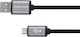 Kruger & Matz Regular USB 2.0 spre micro USB Cablu Negru 0.2m (KM1234) 1buc