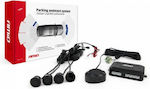 AMiO Car Parking System with Buzzer and 4 Sensors 22mm in Black Colour