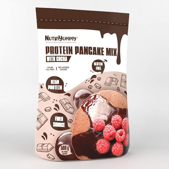 Nutriyummy Protein Pancakes Mix Gluten Free with Flavor Chocolate 500gr