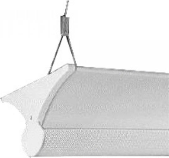 DIL FL-WING-T5 Fluorescent Ceiling Light with 2 Light Bulb Places T5 Shape for G5 Base L60xD32xH11cm