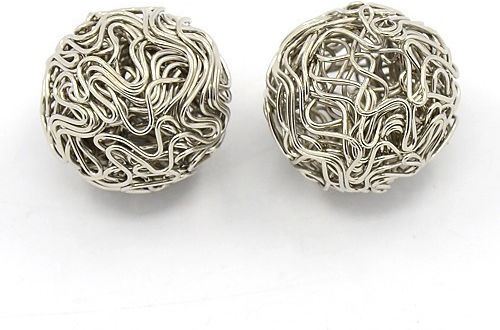 Metall Perlen & Pailletten Silberne 10Stück 20mm