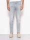 Ανδρικό Παντελόνι Τζιν με Relaxed Εφαρμογή Lightgrey
