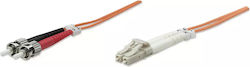 Intellinet 470421 Οπτική Ίνα LC-ST 3m Πορτοκαλί