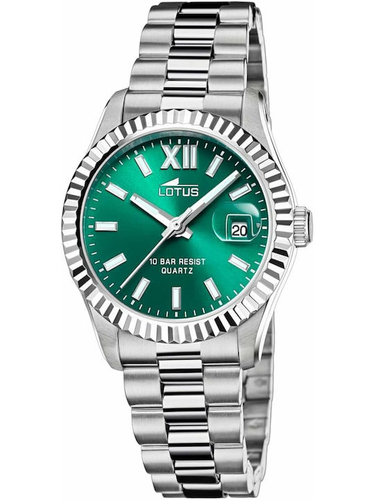 Lotus Watches Ρολόι Μπαταρίας με Μεταλλικό Μπρασελέ Lotus Watches Ρολόι Μπαταρίας με Μεταλλικό Μπρασελέ