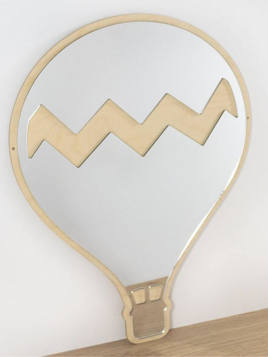 Kinder Heißluftballon Plexiglas Spiegel Silber Ohne Geschenkverpackung