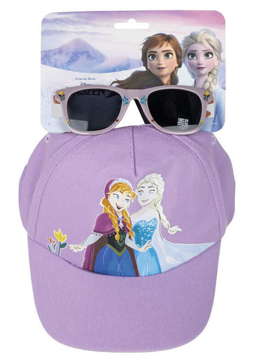 Cerda Kids' Hat Jockey Sunscreen Frozen Purple