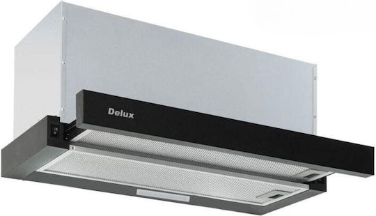 Delux Retractable Vent Hood Retractable Vent Hood 60cm Black with Wi-Fi