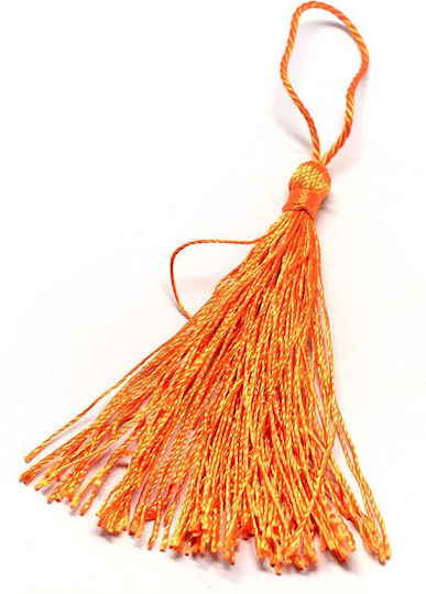 Decorative Tassel for DIY Crafts Orange 10pcs 13cm