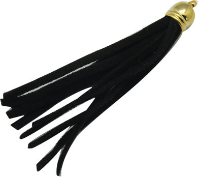 Decorative Tassel for DIY Crafts Black 2pcs 8.3x1cm