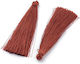 Din plastic Ciucure decorativ pentru proiecte DIY Brown 10buc