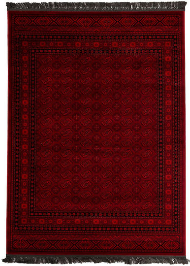 Royal Carpet Afgan 7454A με Κρόσια 100x160cm D.red 7454a