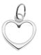Herz Charm aus Silber
