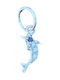 Pandantiv din argint 925 model delfin Jolie cu zirconi 17 x 5 mm 0.5 g