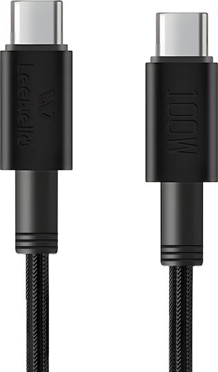 Leewello LW-233 USB 2.0 Kabel USB-C männlich - USB-C 100W PD Schwarz 1m 783223-2-MAUR