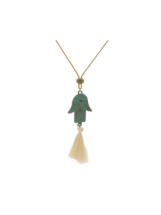 Hand Fatima Tassel Necklace