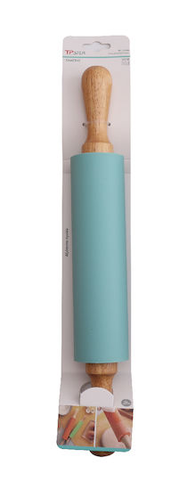 Tpster Silicone Kitchen Rolling Pin Blue 38cm 1pcs