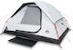 vidaXL Campingzelt Igloo Weiß mit Doppeltuch für 4 Personen 274x213x150cm