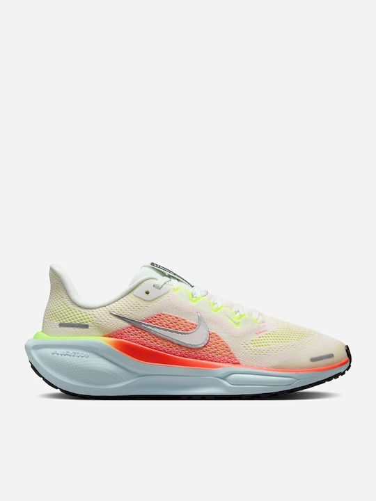 Pegasus Air Zoom Pegasus 41 Kinder Sportschuhe Laufen mit Schnürsenkeln Beige